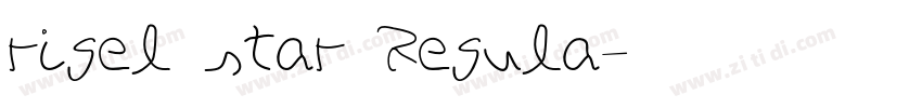 rigel star Regula字体转换